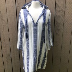 Tribal Stripe Hooded Tunic